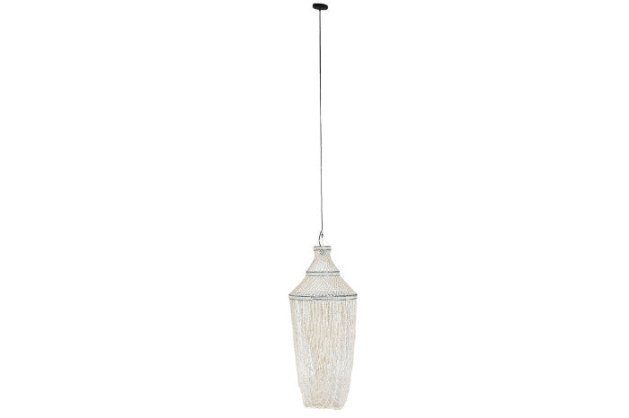 SHELL CEILING LAMP 52X52X135 HANDMADE