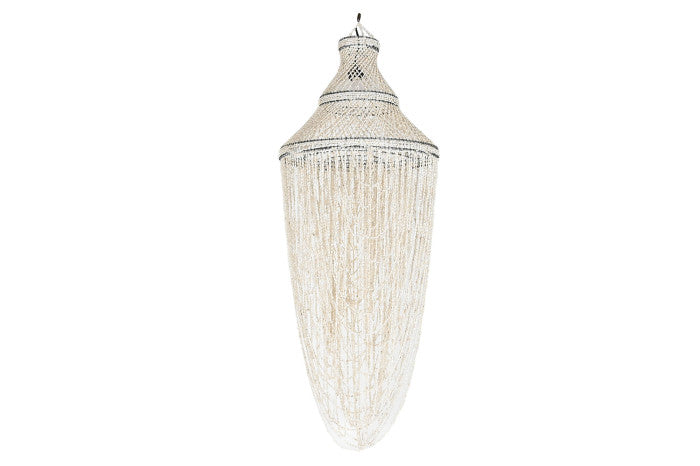 SHELL CEILING LAMP 52X52X135 HANDMADE