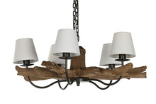 Load image into Gallery viewer, CEILING LAMP TEAK IRON 90X90X35