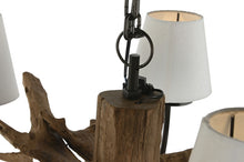 Load image into Gallery viewer, CEILING LAMP TEAK IRON 90X90X35