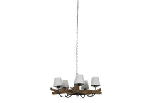 Load image into Gallery viewer, CEILING LAMP TEAK IRON 90X90X35