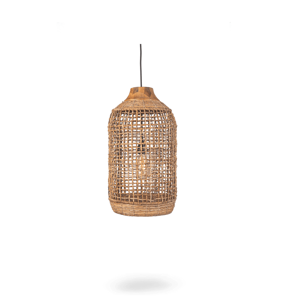 Abaca bark lampshade