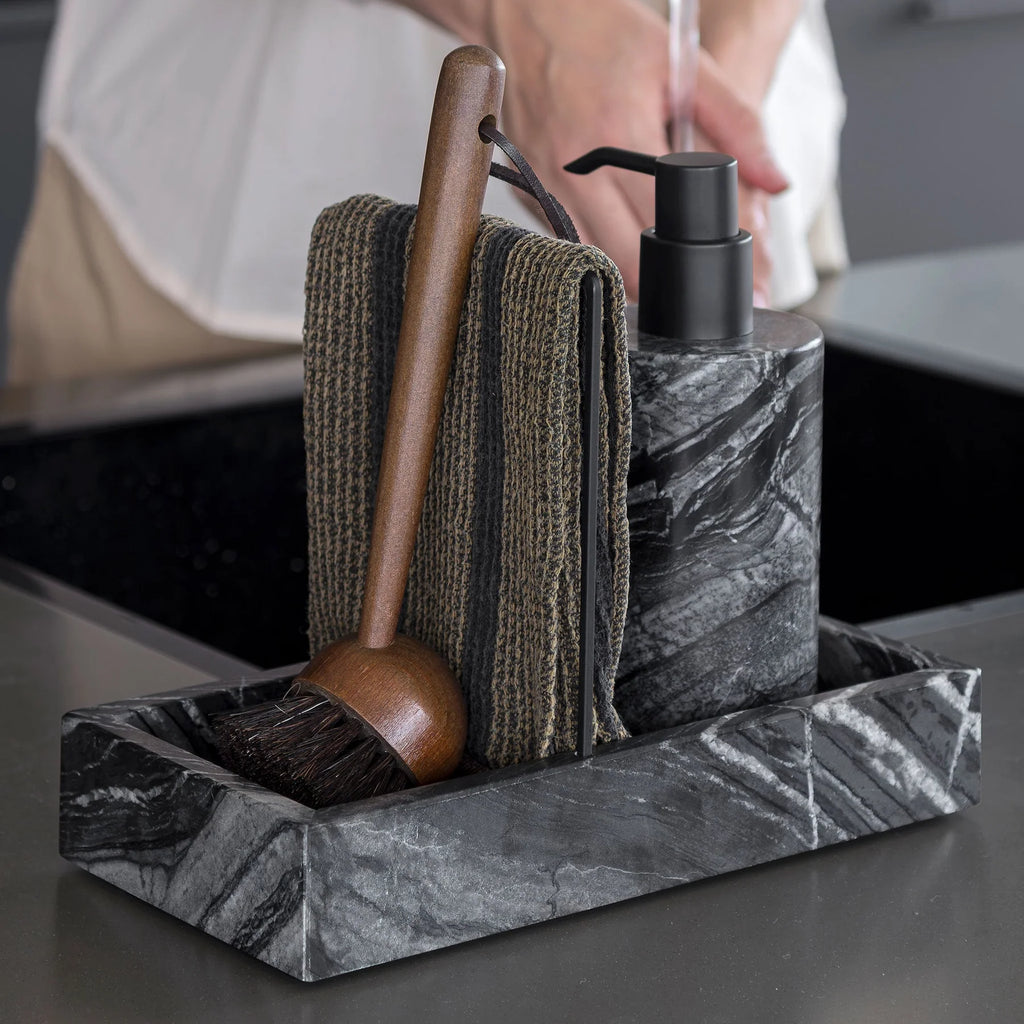 MARBLE dishwashing organizer, Black / Grey