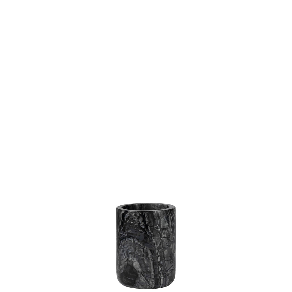 MARBLE toothbrush holder, Black / Grey