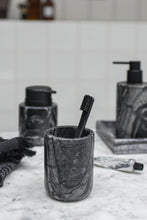 Load image into Gallery viewer, MARBLE toothbrush holder, Black / Grey