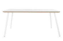 Cargar imagen en el visor de la galería, TABLE SET 7 ALUMINIUM POLYESTER 163X95X6 BEIGE