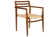 Load image into Gallery viewer, TEAK RATTAN CHAIR 58X60X80 BEIGE