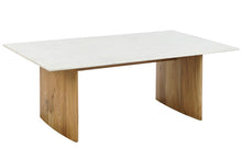 Cargar imagen en el visor de la galería, COFFEE TABLE MARBLE MANGO 120X70X45 WHITE