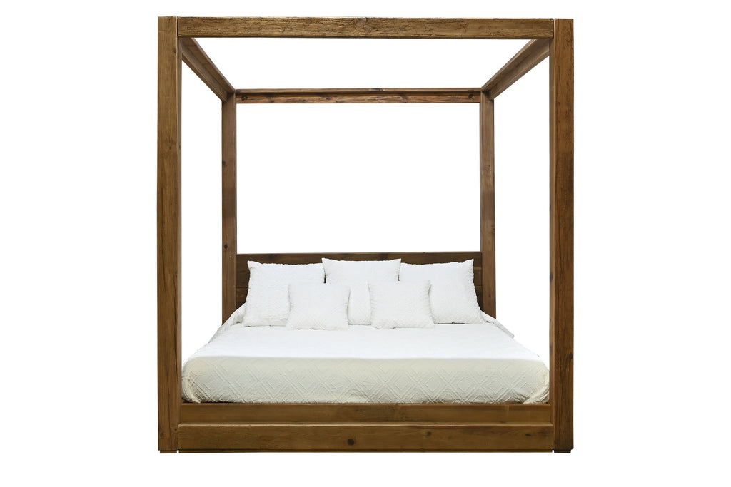 BED  RECYCLED WOOD 202X222X215