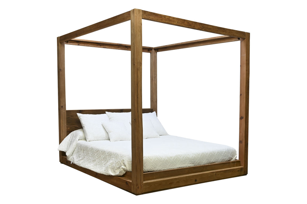 BED  RECYCLED WOOD 202X222X215