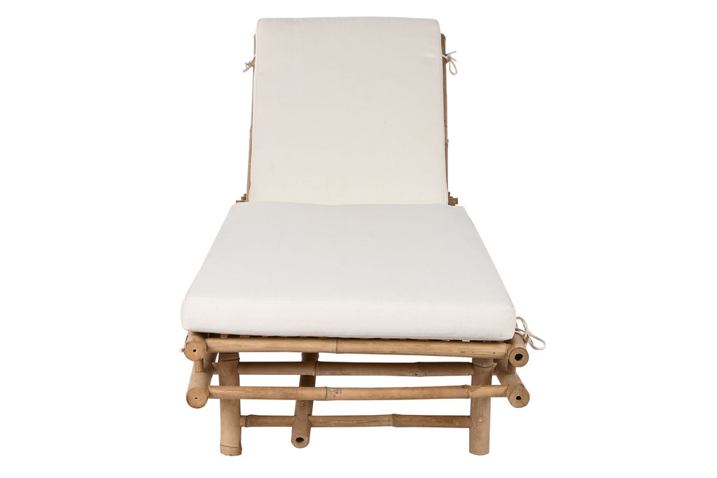 SUNBED BAMBOO COTTON 211X75X36 WITH CUSHION