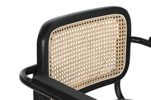 Load image into Gallery viewer, CHAIR ELM RATTAN 46X46X82 BLACK