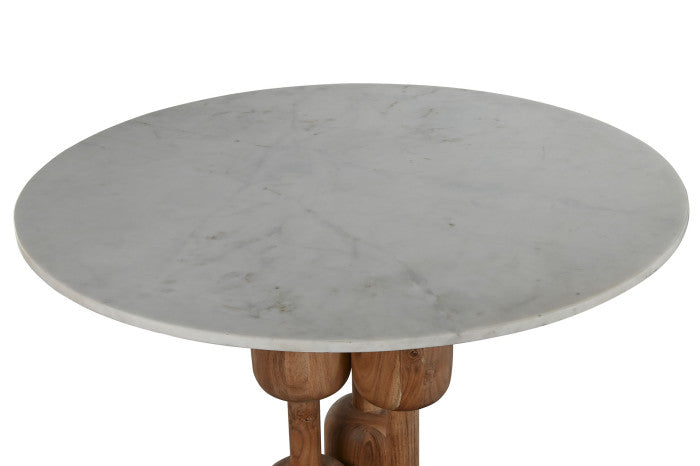 Acacia/Marble Dining Table