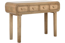 Charger l&#39;image dans la galerie, CONSOLE TABLE MANGO RATTAN 117X42X80