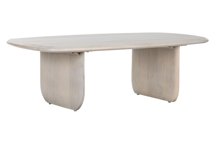 COFFEE TABLE MANGO 137X76X45 WHITE