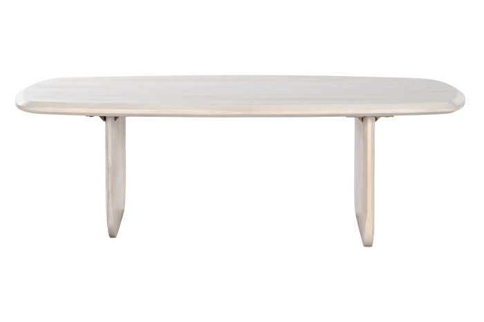 COFFEE TABLE MANGO 137X76X45 WHITE