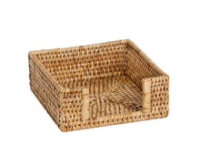 Load image into Gallery viewer, RATTAN NAPKIN HOLDER 20X20X7CM