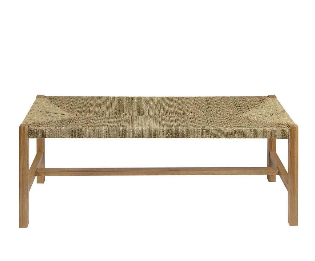 OAK AND SEAWEED BENCH 116X42X46