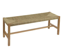 Carica l&#39;immagine nel visualizzatore di Gallery, OAK AND SEAWEED BENCH 116X42X46