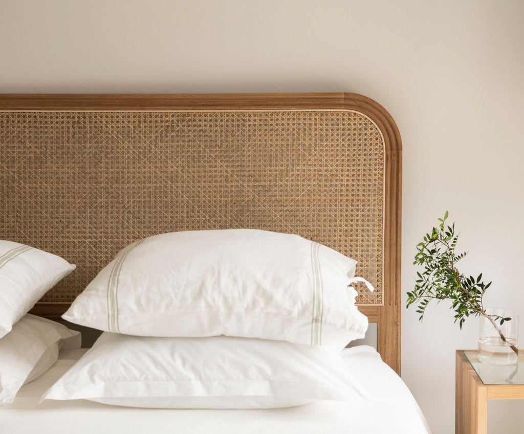 RATTAN BED HEADBOARD 160X4X115CM