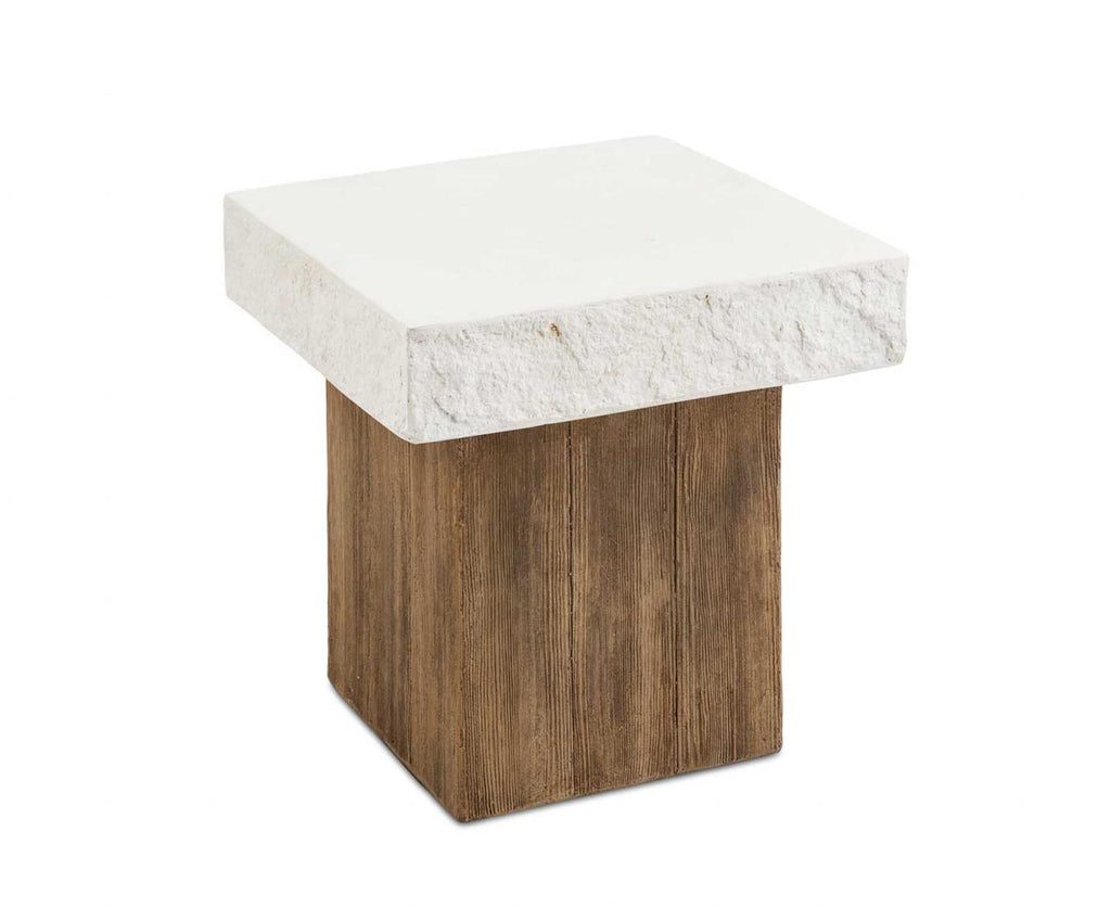 CEMENT/WOOD EFFECT TABLE 50X50X50CM