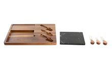 Load image into Gallery viewer, CUTTING/CHOPPING BOARD SET 5 ACACIA 36X27X2 CHEESE