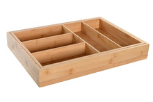 Load image into Gallery viewer, CUTLERY TRAY BAMBOO 33X45,5X6,4 NATURAL