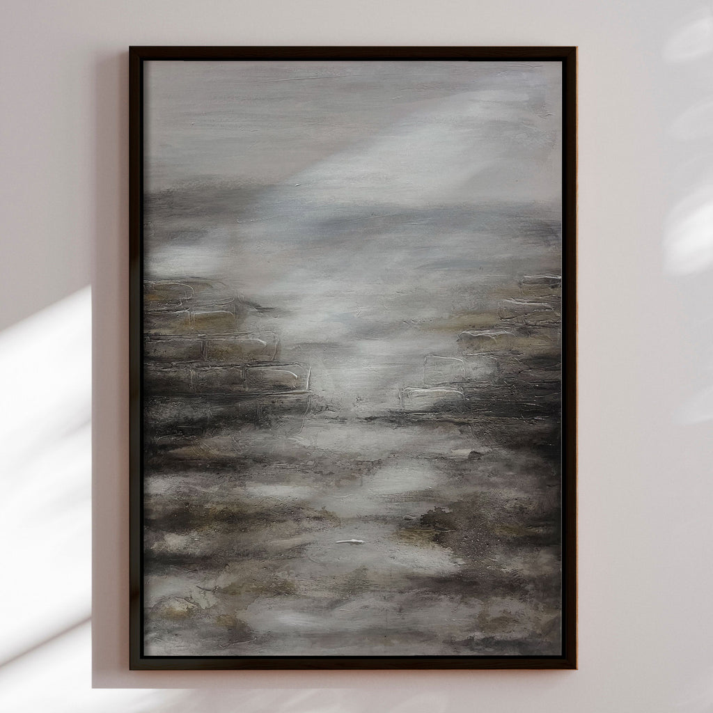 Premium painting with black frame - Landscape I - E. Thorne