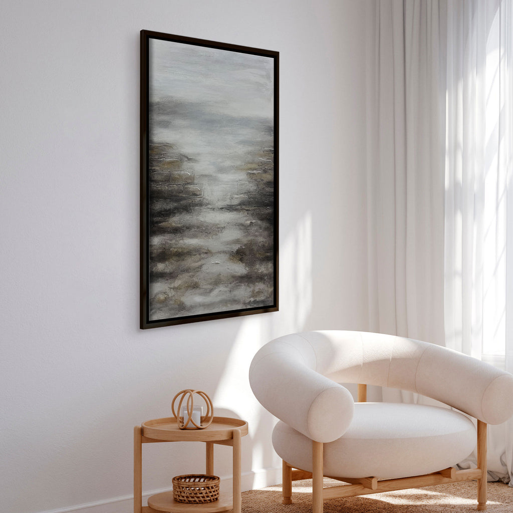 Premium painting with black frame - Landscape I - E. Thorne