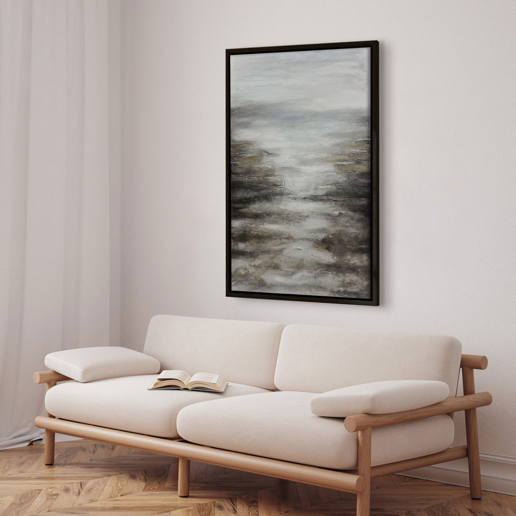 Premium painting with black frame - Landscape I - E. Thorne