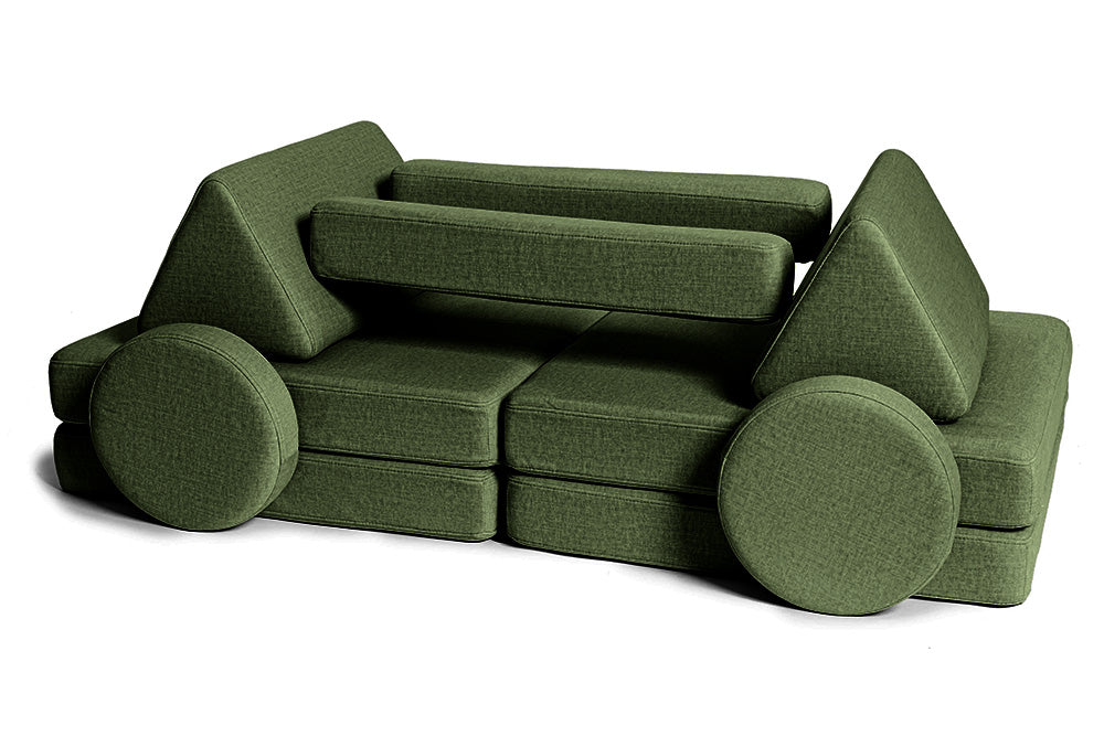 Shappy Play Sofa Ultra Plush Bottle Green