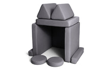 Cargar imagen en el visor de la galería, Shappy Play Sofa Ultra Plush Dark Grey