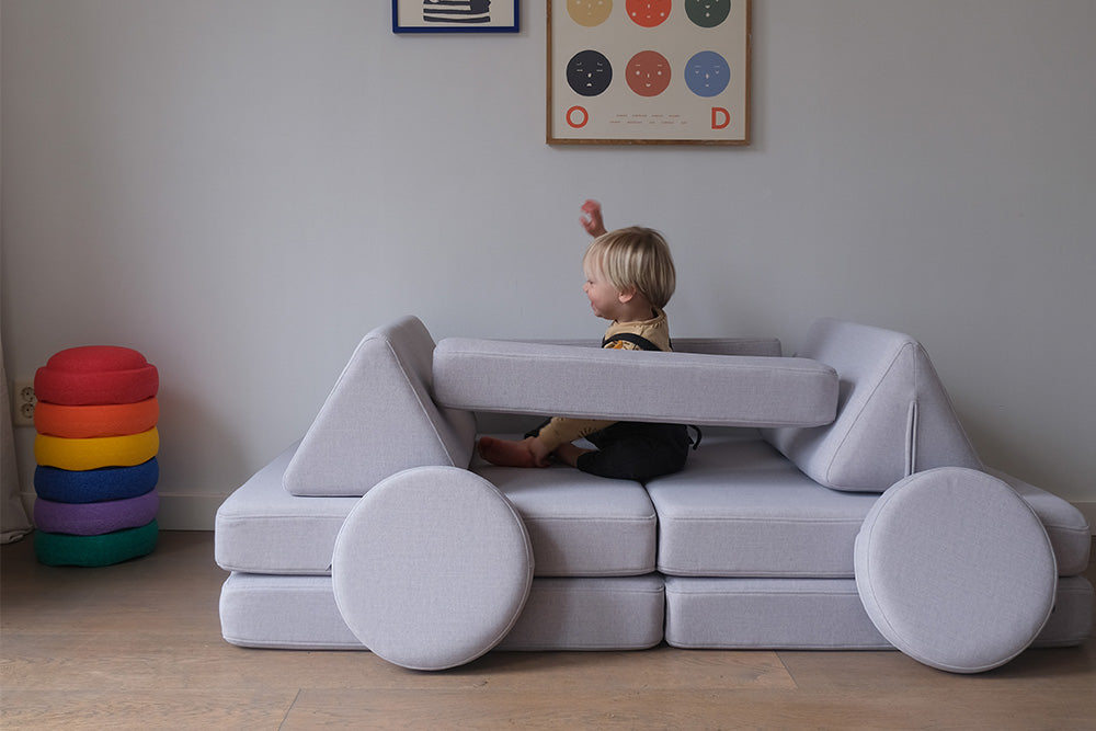 Shappy Play Sofa Ultra Plush Light Grey 