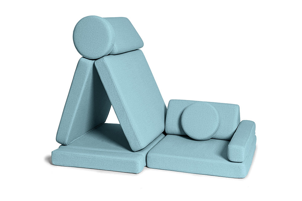 Shappy Play Sofa Ultra Plush Sky Blue