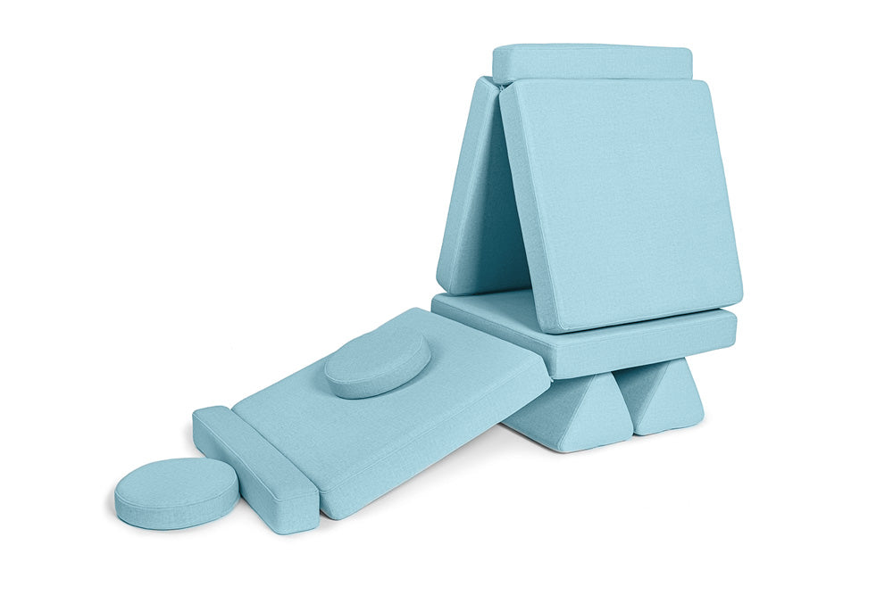 Shappy Play Sofa Ultra Plush Sky Blue