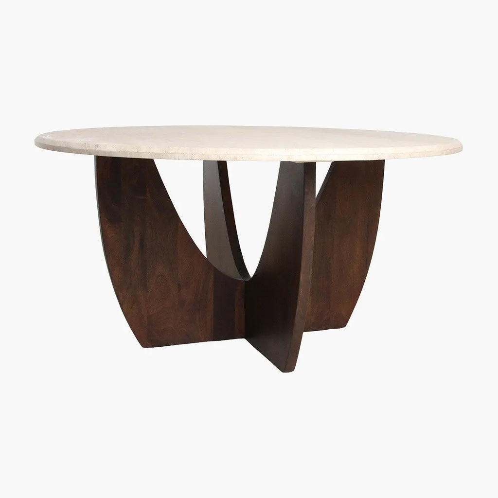 Travertin dining table 150 cm