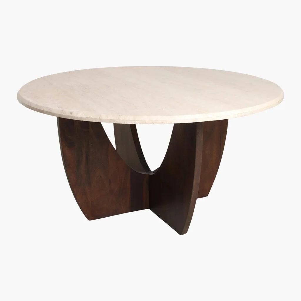 Travertin dining table 150 cm