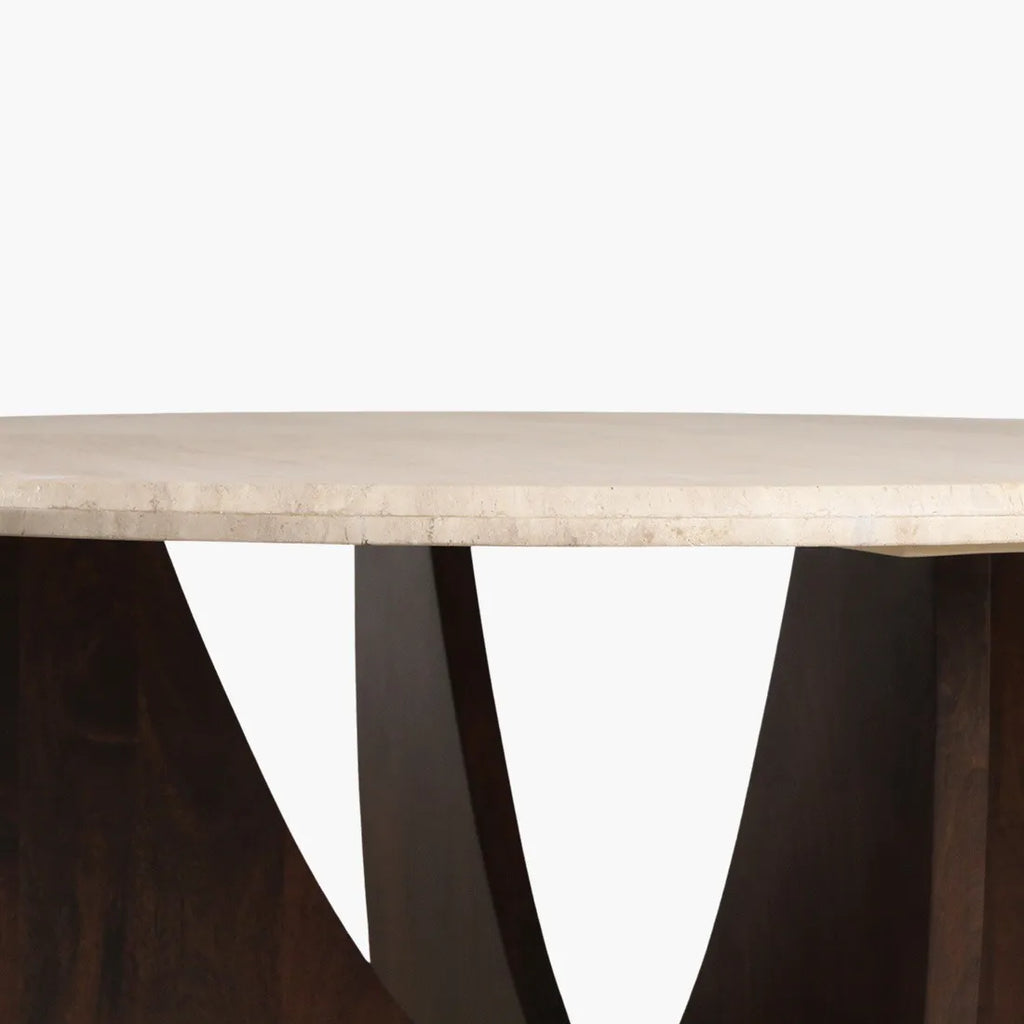 Travertin dining table 150 cm