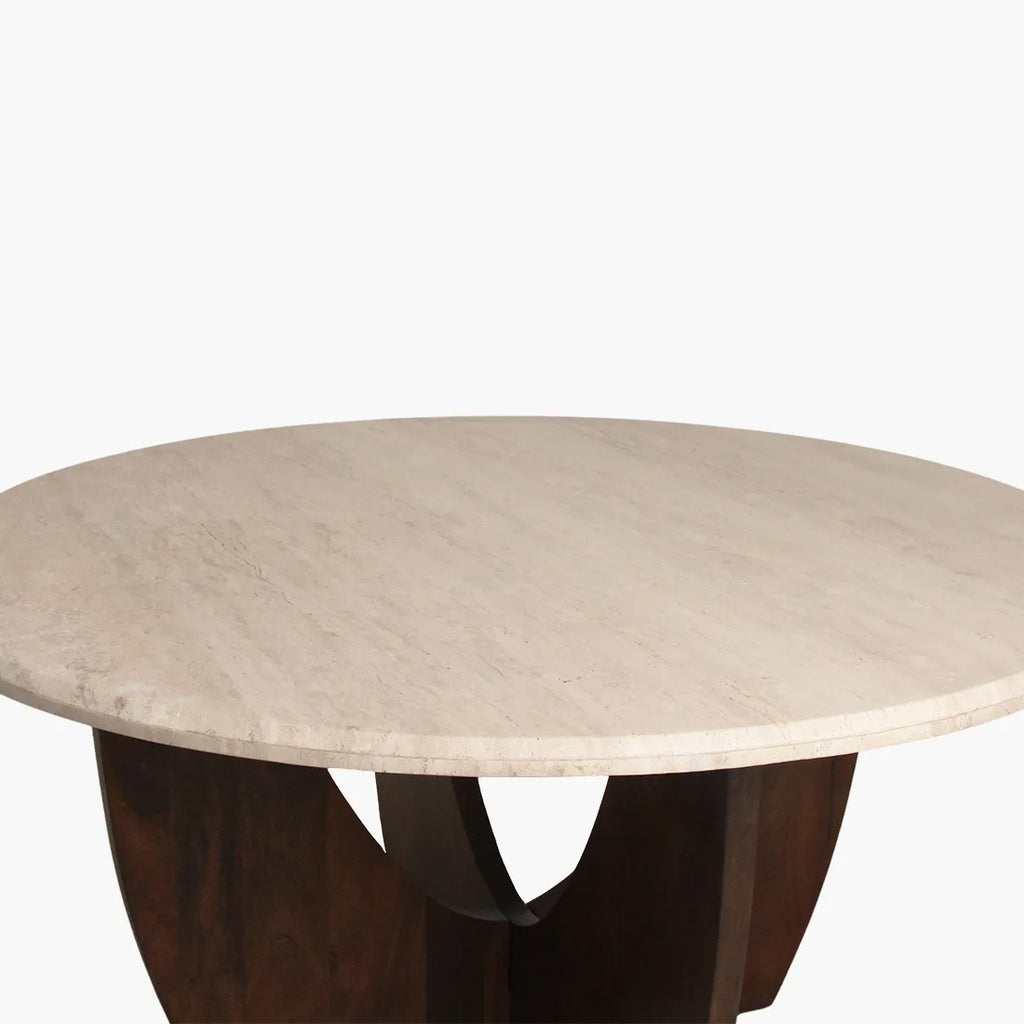 Travertin dining table 150 cm