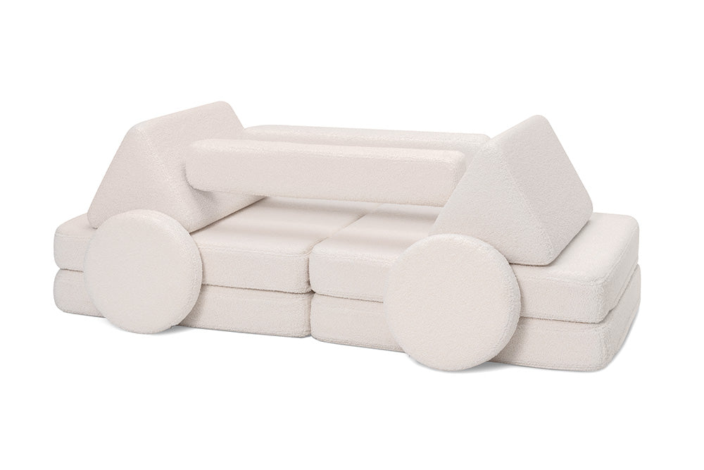 Shappy Play Sofa Original Teddy Cream White