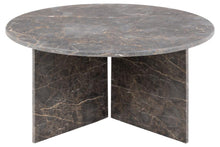 Load image into Gallery viewer, Round coffee table Ø90x42 cm brown Marron