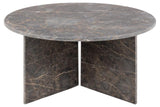 Round coffee table Ø90x42 cm brown Marron