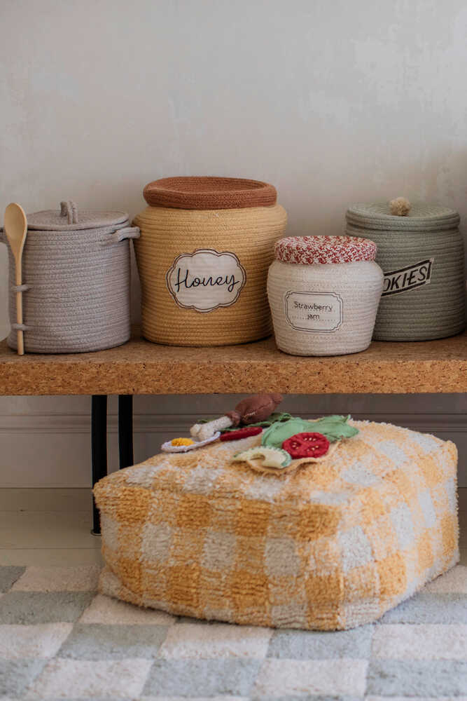 BASKET HONEY POT