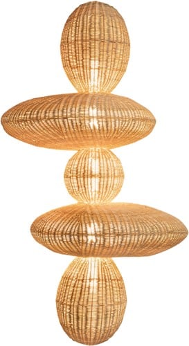 Bubbles Wall Lamp Rattan