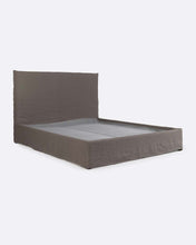 Cargar imagen en el visor de la galería, Taupe Linen Bed 180 x 200 cm