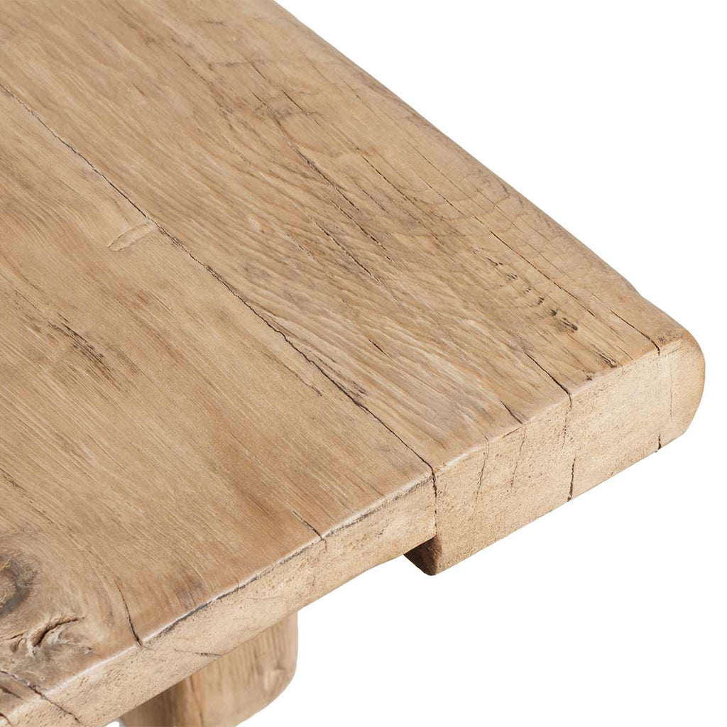 Elm wood coffee table