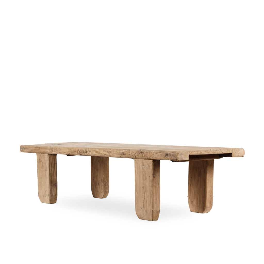 Elm wood coffee table