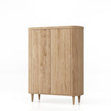 Wall Cabinet 2 Door-120x50x160-Natural-Oak