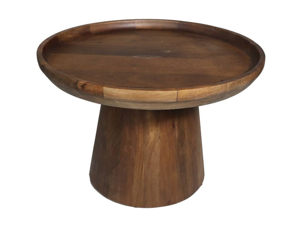 Round Side Table Drum-60x60x40-Brown-Mango