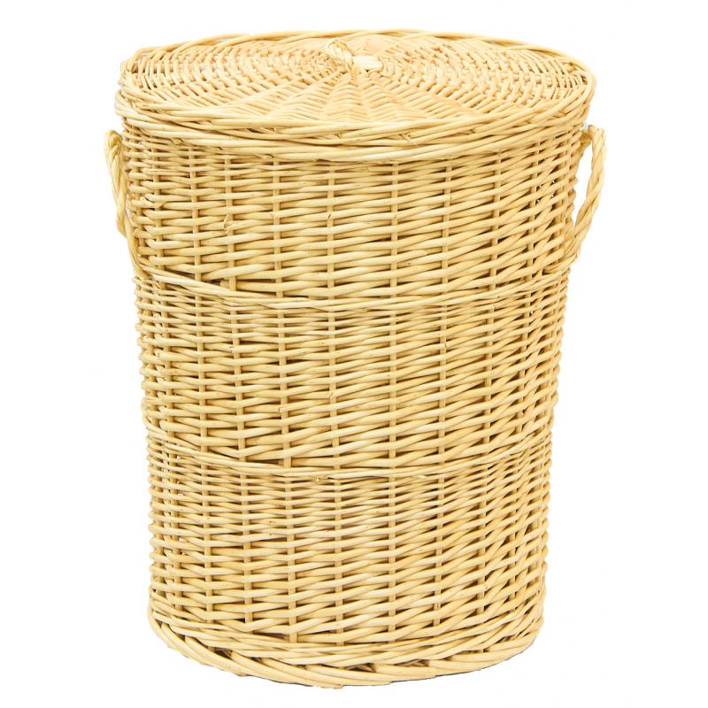 White willow laundry baskets